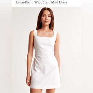Abercrombie Linen-Blend Wide Strap Mini Dress (new with tags), Size L Tall